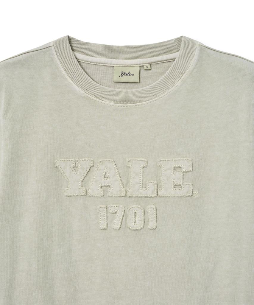 YALE Women'S Pigment Applique T-Shirt_Ivory