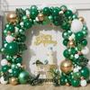 Green Balloon Garland Arch Kit Jungle Safari Party Baloon Wild One Birthday Party Decor Kids Baby Shower Globos Latex Ballon