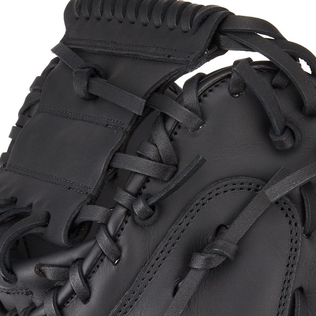 ZETT Litex Soft Baseball Black BSCB56912A Catcher's Mitt, Right-Handed, (1900),