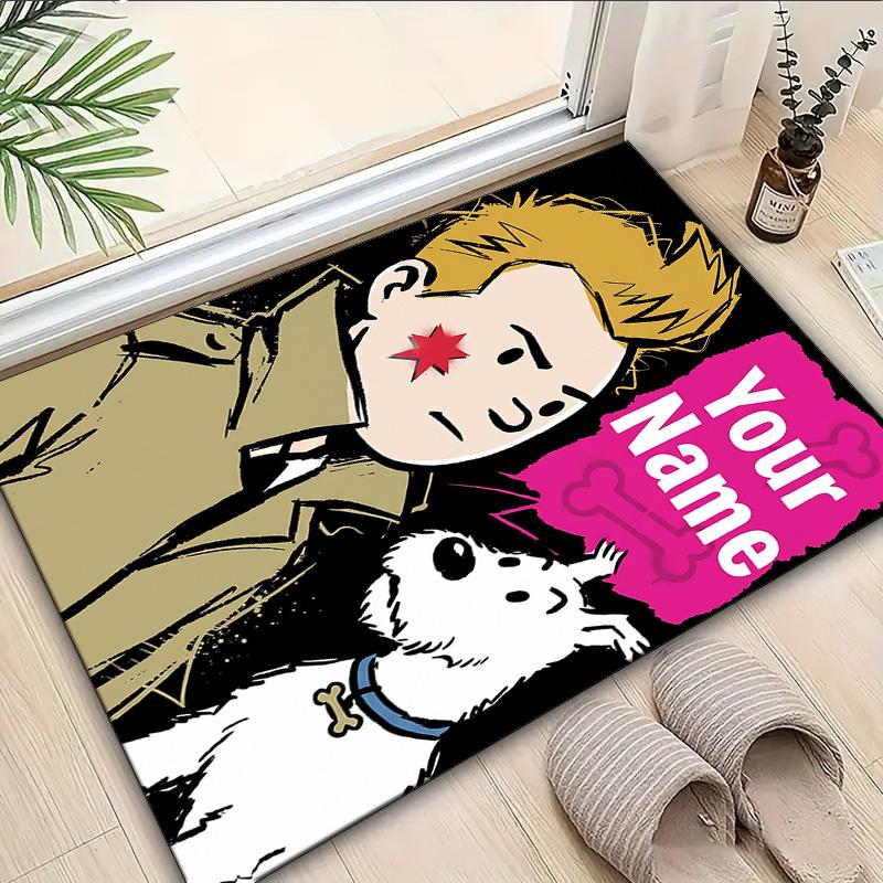 Custom Name Rug Tintin's Adventure City Area Rug Suitable for Indoor And Outdoor,Carpets for Homes, Offices,Living Rooms,Home Decor,Christmas Gift