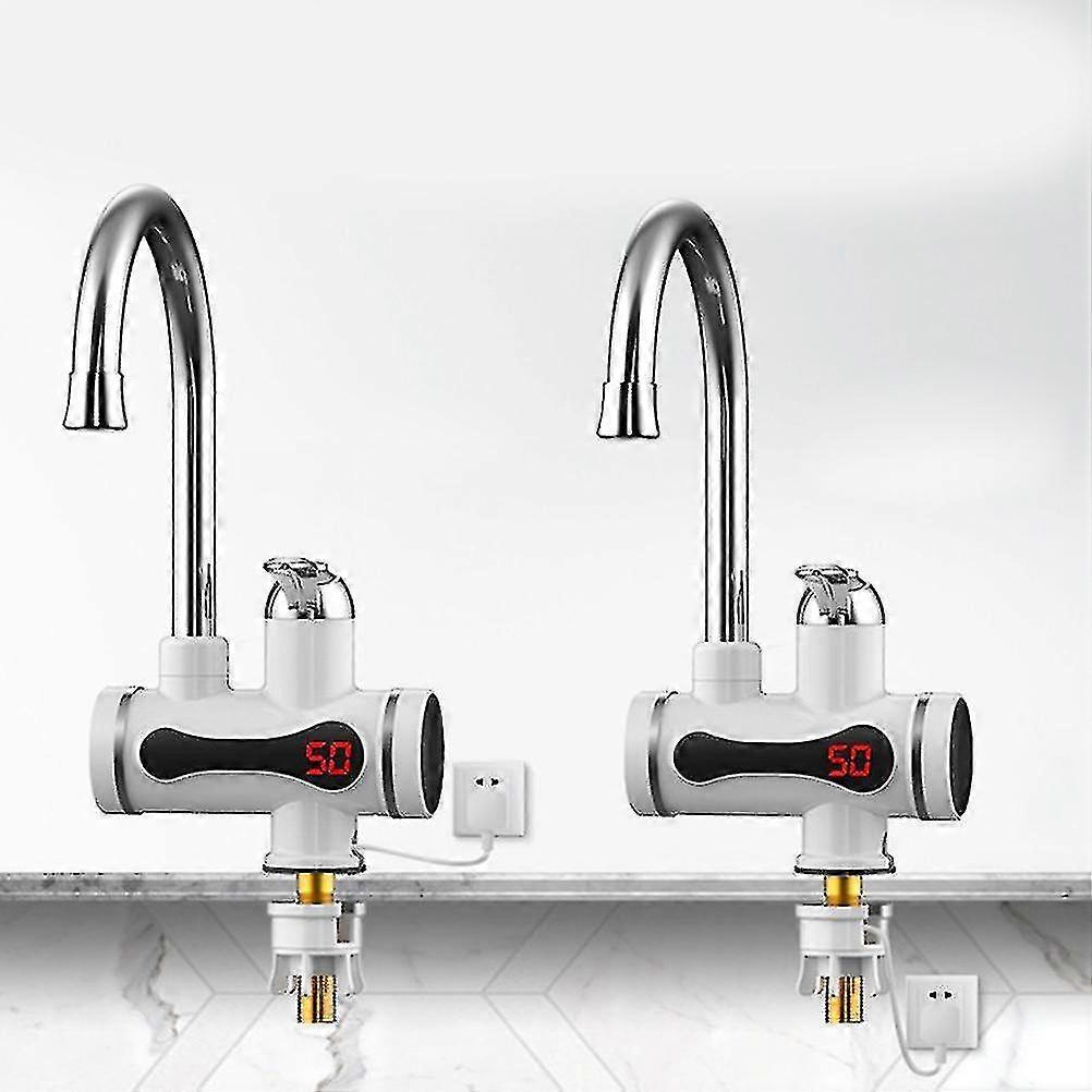 360 Electric Instant Water Heater Faucet Tap Kitchen Fast Heat Led New - European Standard