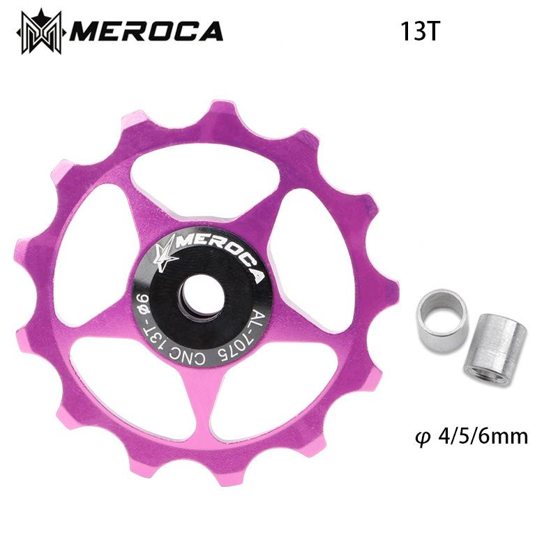 MEROCA 11T 13T MTB Велосипед Задний Переключатель Направляющее Колесо Стальной Подшипник Шкив Алюминиевый Дорожный Велосипед Ролик для Shimano Sram
