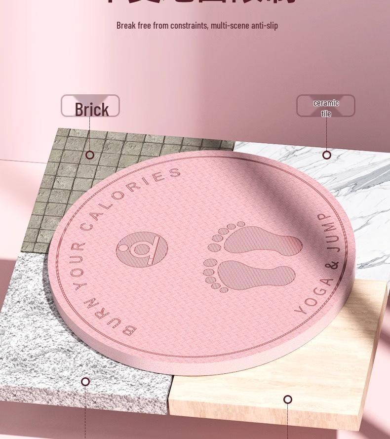 Бесшумная нескользящая амортизирующая беспроводная скакалка и коврик для йоги