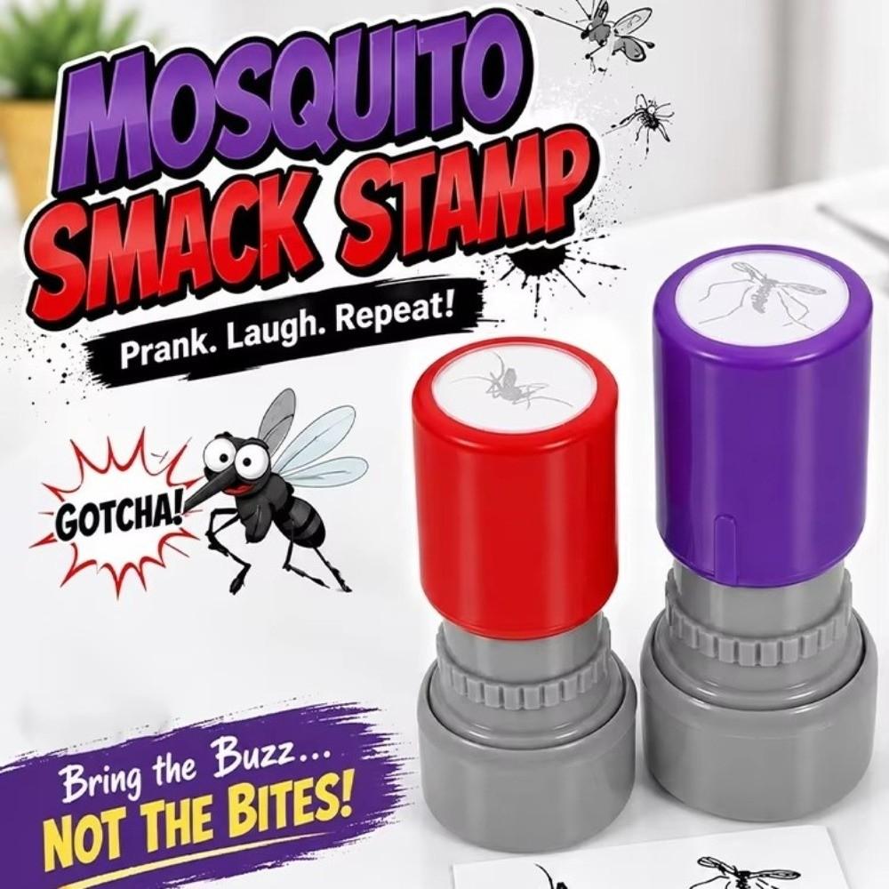 Novelty Self-ink Stamps Assorted Stamps Funny Prank Stamp Mosquito Stamps  Handbook Decoration