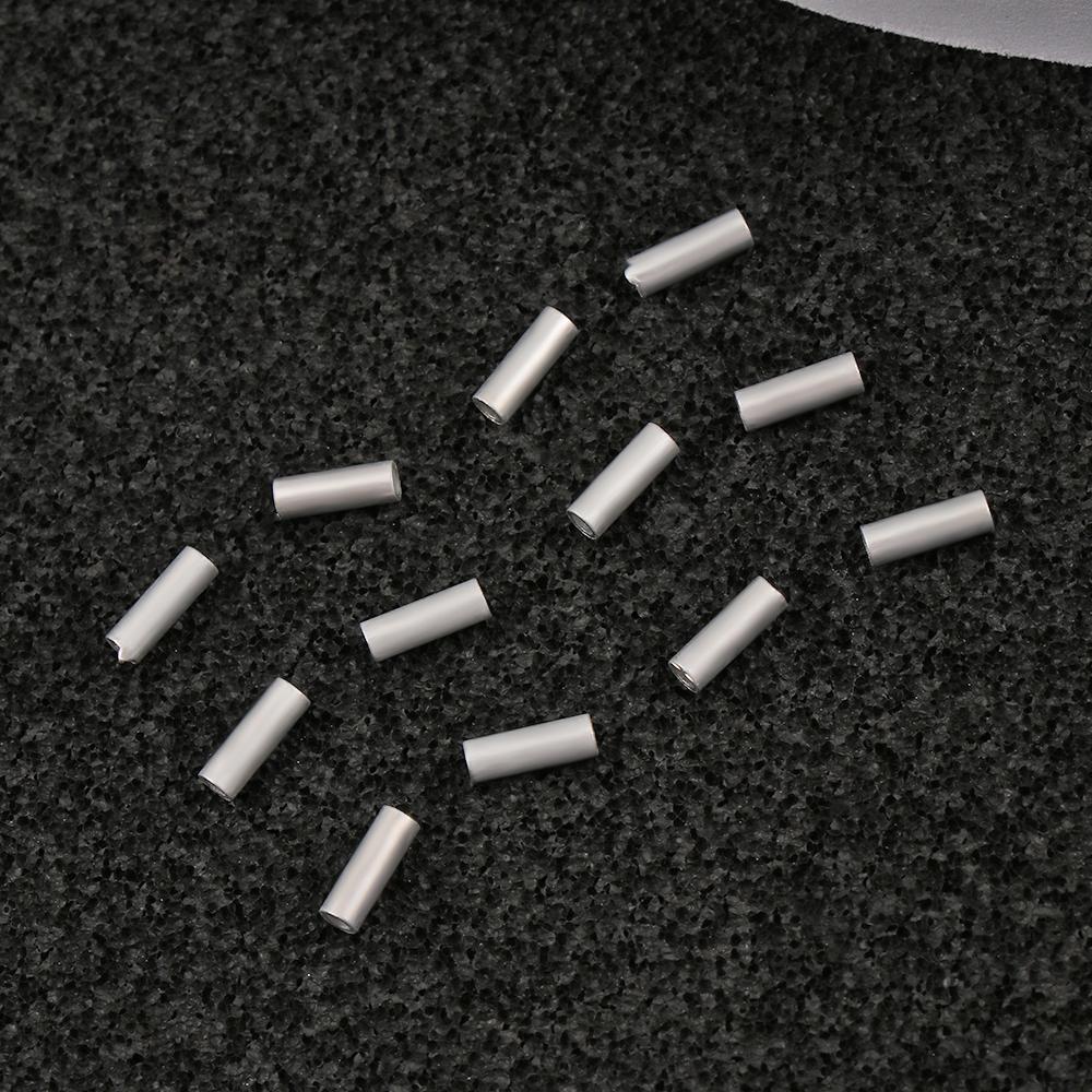 Круглые алюминиевые высококачественные обжимные втулки, обжимные втулки, трубка для рыболовной проволоки, одинарный алюминий