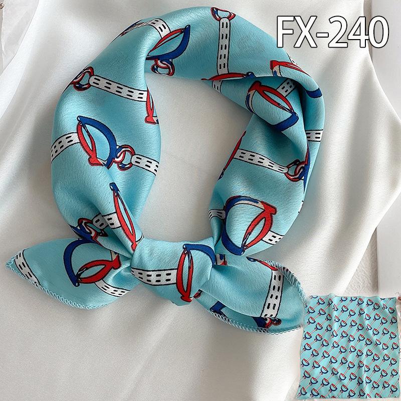 50 * 50cm Spring And Autumn Silk Scarves Versatile Decoration Professional Small Square Scarves Neck Protection Binding Bag