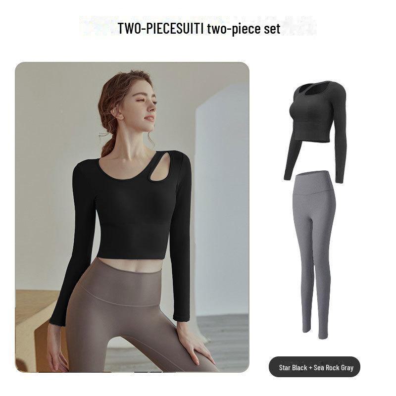 Женские быстросохнущие спортивные топы с длинным рукавом для осени/зимы — европейский и американский стиль, идеально подходят для бега, занятий в спортзале и йоги