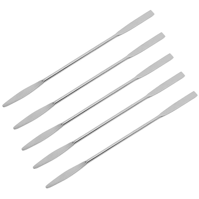 1/5Pcs Stainless Steel Dual Heads Makeup Toner Spatula Mixing Stick Foundation Cream Mixing Tool Cosmetic Make Up Tool