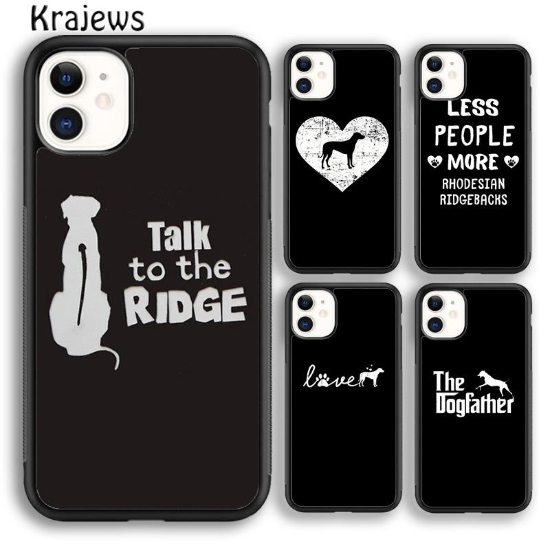 Krajews Rhodesian Ridgeback Dog Soft Phone Case Cover For iPhone 16 15 SE2020 14 6 7 8 plus 11 12 13 pro max coque Fundas