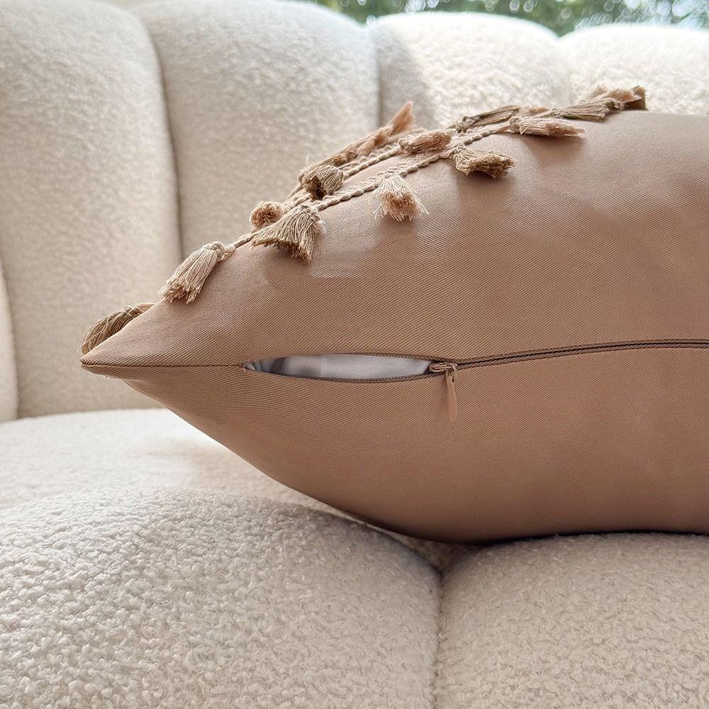 Наволочка с кисточками 45*45 см, моющаяся, скандинавская подушка, декор, красочная 18 дюймов, наволочка в стиле бохо, общежитие