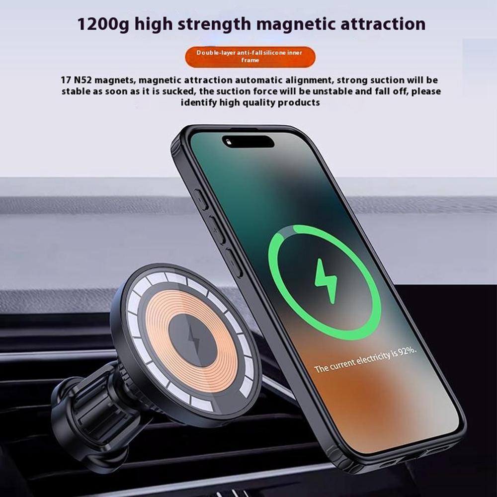 For iPhone 16 Case Compatible with MagSafe Shockproof PC+TPU Phone Cover