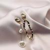 Geometric Pearl Earrings Asymmetrical Earrings Personality Irregular  Baroque Style Earrings