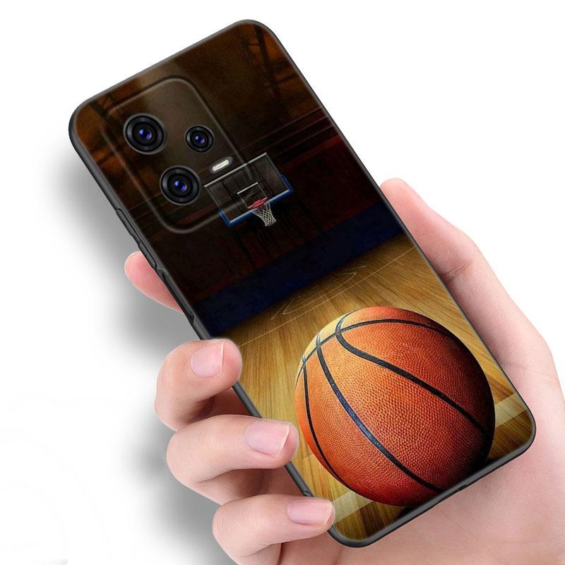 Баскетбольная корзина черный силиконовый чехол для телефона Xiaomi Redmi Note 10 11 11S 12 13 4G 8 9 11T Pro 5G Plus 8T 9S 10S 12S