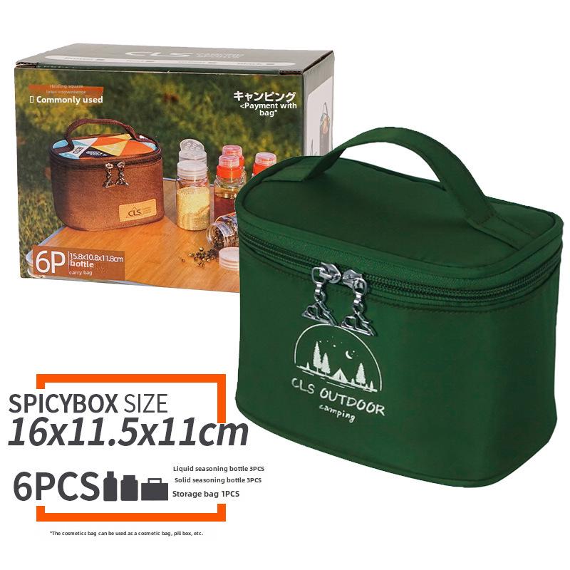 Набор мини-бутылок для приправ CLS: Переносная банка для специй на 6 предметов для кемпинга, барбекю и хранения на кухне