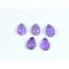 Кольцо из натурального аметиста 7X10 мм, размер, кабошон-груша, россыпь драгоценных камней, лот 5 шт., 10 карат, A-426