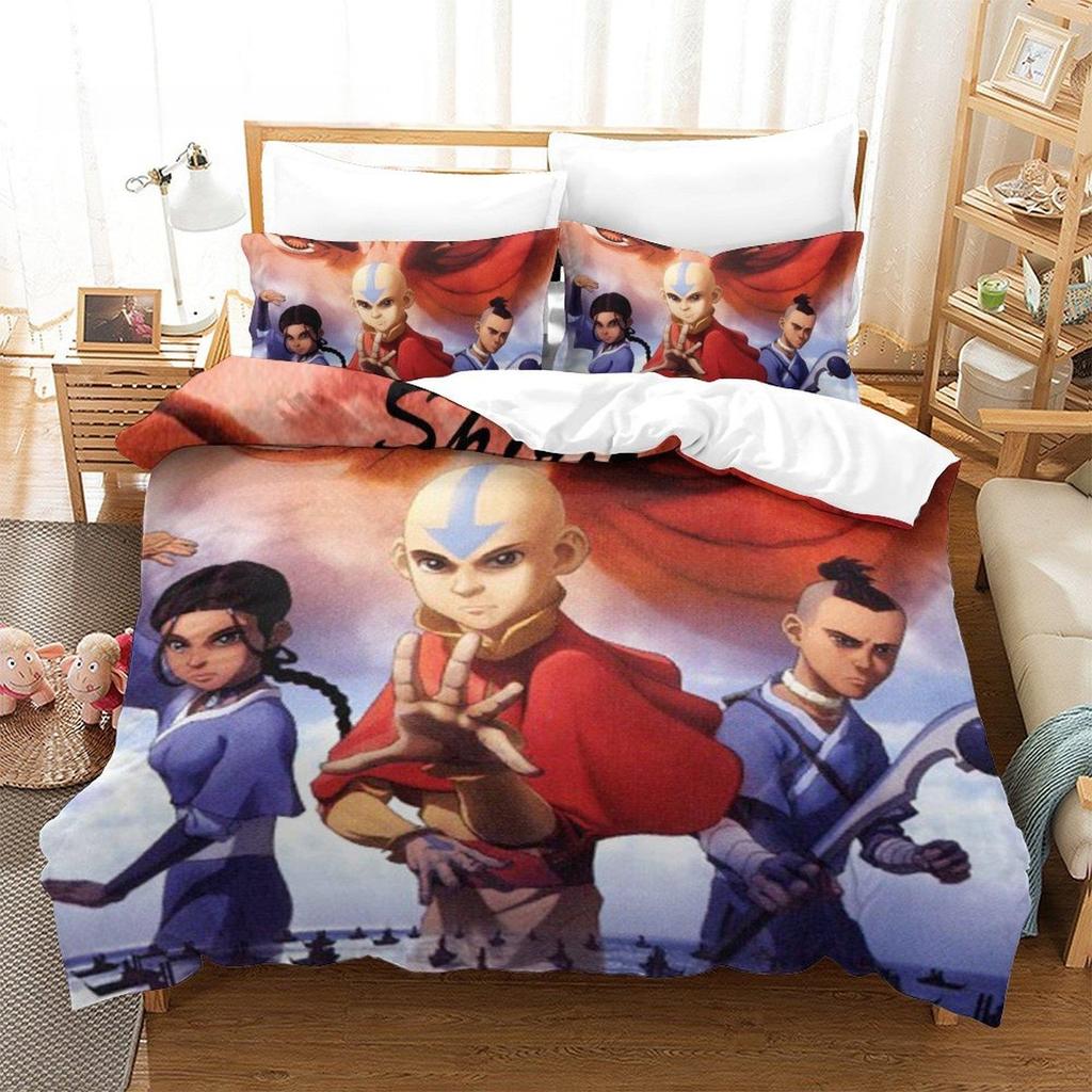 New Avatar: The Last Airbender Bedding Set Single Twin Full Queen King Size Bed Set Adult Bedroom Duvet Cover Sets Home Textile