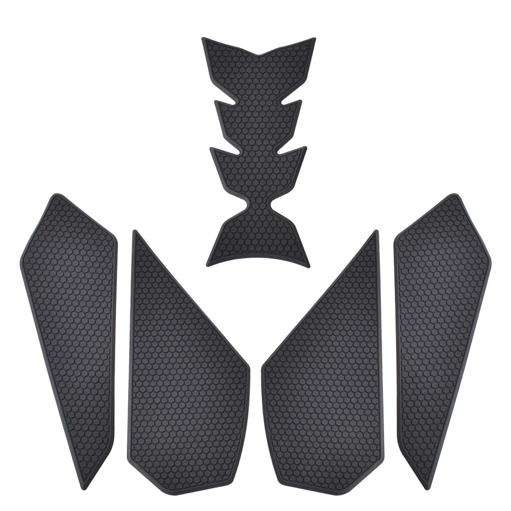 SHINKXMT Motorcycle Fuel Tank Pad Kit, Gas Tank Rubber Protector Pad for Kawasaki Ninja ZX4RR (2023-2024), Knee Grip Traction Pads