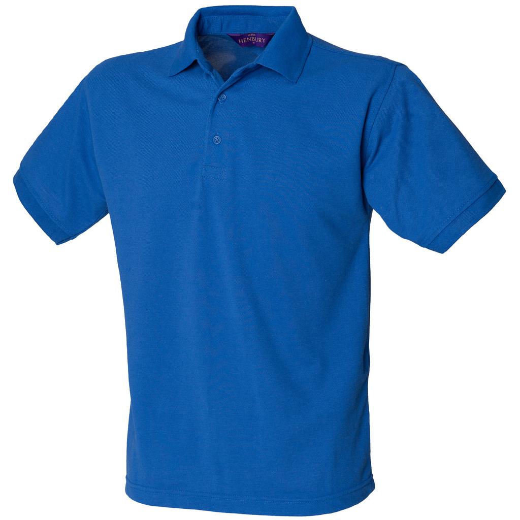 Henbury Mens Short Sleeved 65/35 Pique Polo Shirt