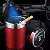 Автомобильная наклейка Автомобильная пепельница-стакан с крышкой и светодиодной подсветкой Портативная съемная пепельница для Peugeot 206 207 307 3008 2008 308