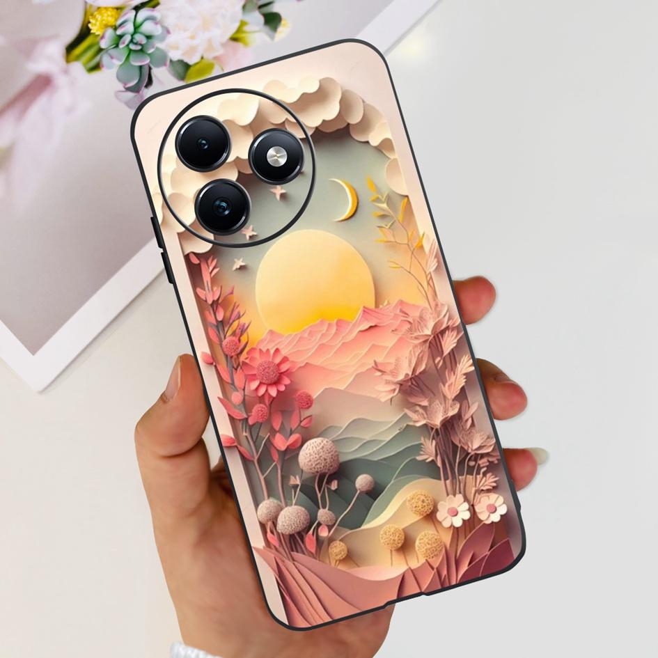 Чехол Для Itel S24 Чехол S667LN Популярный Цветок Бабочка Мягкий Силикон Ударопрочный Чехол Для Телефона Для Itel S24 2024 Бампер S 24 Funda