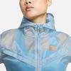 Nike Женская тканая спортивная куртка с капюшоном для бега и тренировок Старо-синяя DM7756-494