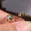 Серьги-гвоздики Huitan Contracted Design, женские повседневные аксессуары, золотые блестящие циркониевые серьги-гвоздики для женщин