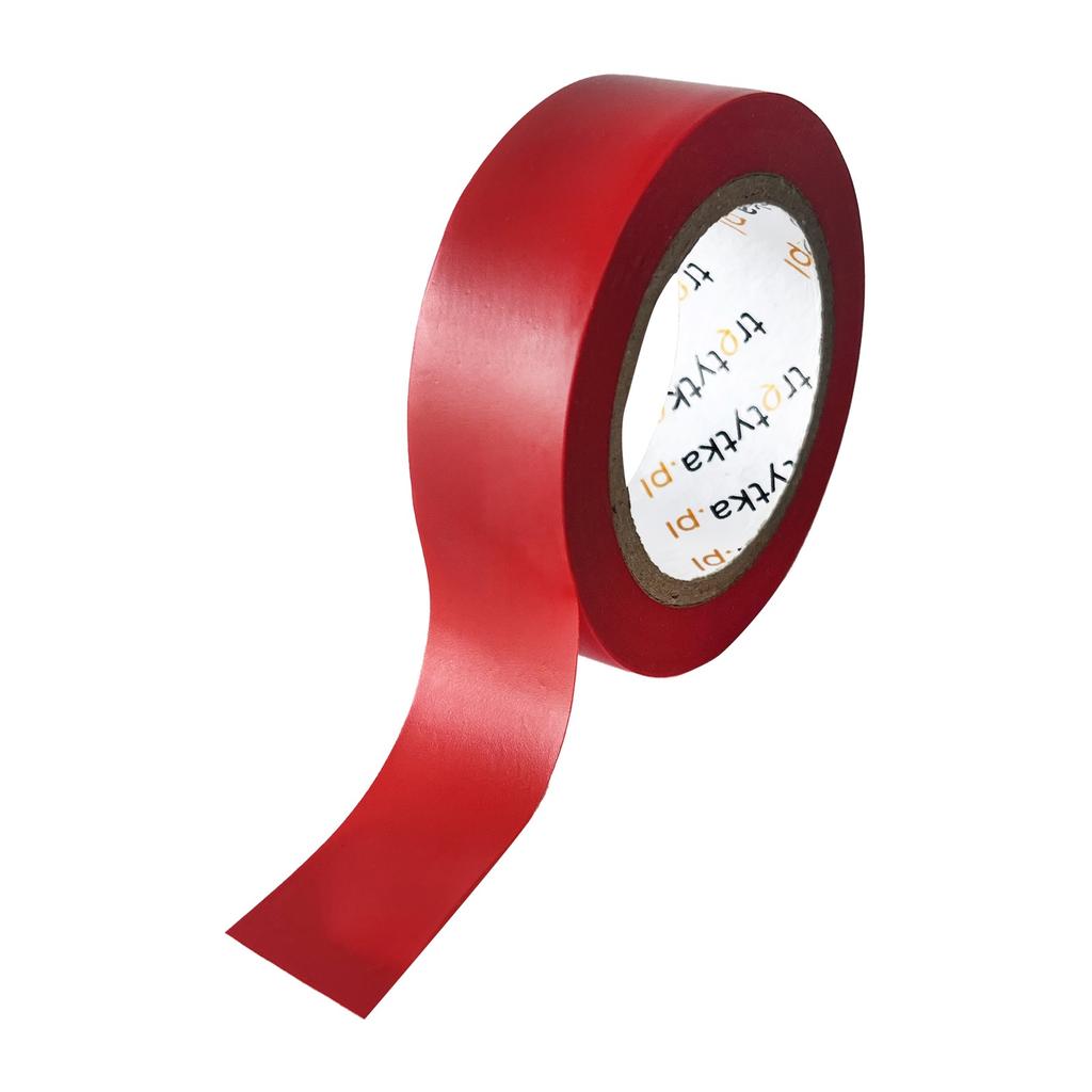 PVC insulating tape, 18 mm x 10 m, 1 piece, red