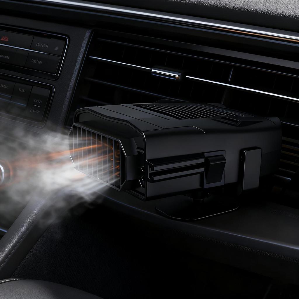 Автомобильный обогреватель 12В Портативный вентилятор для обогрева окон Подключаемый воспламенитель двигателя Размораживатель лобового стекла для внедорожника, дома на колесах, трактора, прицепа, автомобиля