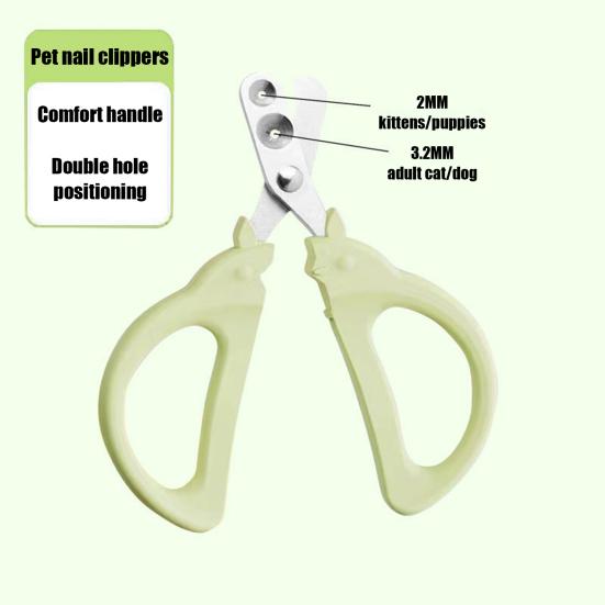Машинки для стрижки кошачьих когтей с круглым отверстием, эргономичные лезвия с двойным отверстием, принадлежности для ухода за животными, триммеры для стрижки домашних животных