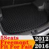 Sinjayer коврик для багажника автомобиля, всепогодный автомобильный багажник, коврик для багажника, ковер с высокой боковой подкладкой для багажника Fait Freemont 5 мест 2012