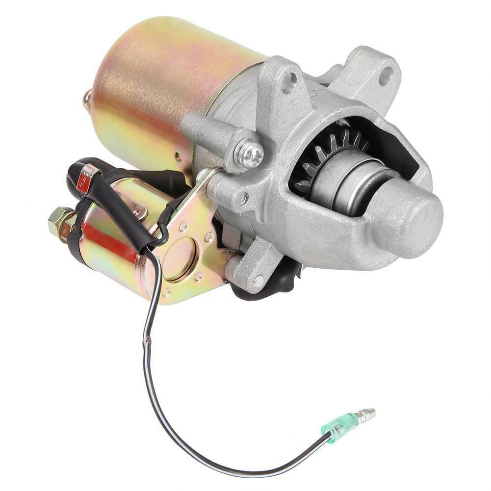 12V Electric Start Kit Flywheel Starter Motor Kit with Key Switch Box Charging Coil Fan Cover for GX160 5.5HP GX200 6.5HP Engine