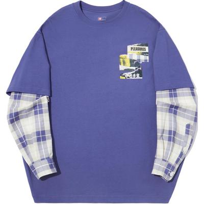 Li Ning X Pleasures Серия Скейтборд Свободный Дышащий Свитшот с Круглым Вырезом Удобный С Длинным Рукавом Мужской свитшот AHSUE25-1