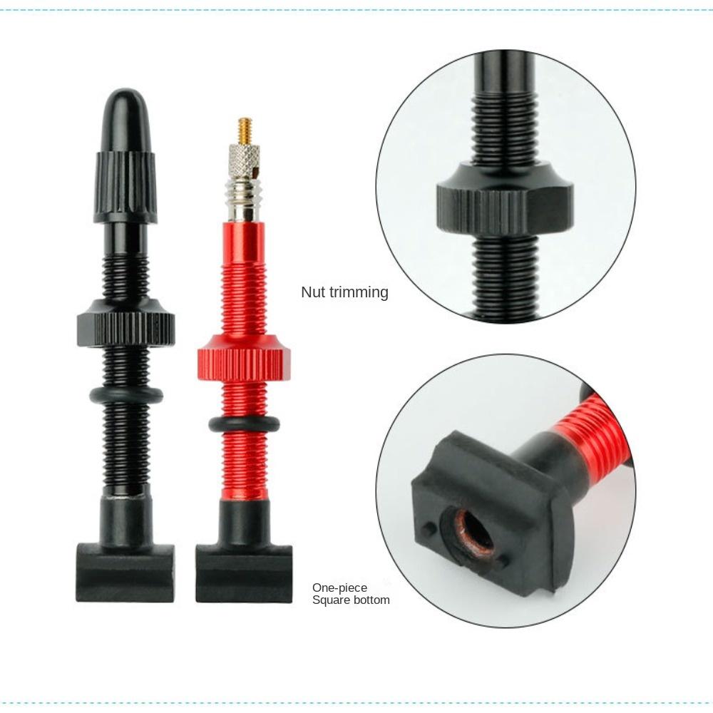 45/60/80mm F/V Valve Nipples CNC-machined Tubeless Tire Valves   Bicycle Repair