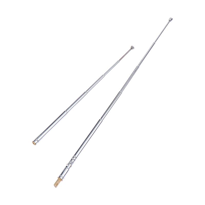 17/25Cm 5 Section Metal Full-Channel Am Fm Radio Antenna Telescopic Antenna Rotating Antenna Aerial M2.5