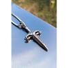 Silver Plated Ancient Sword Men's Necklace