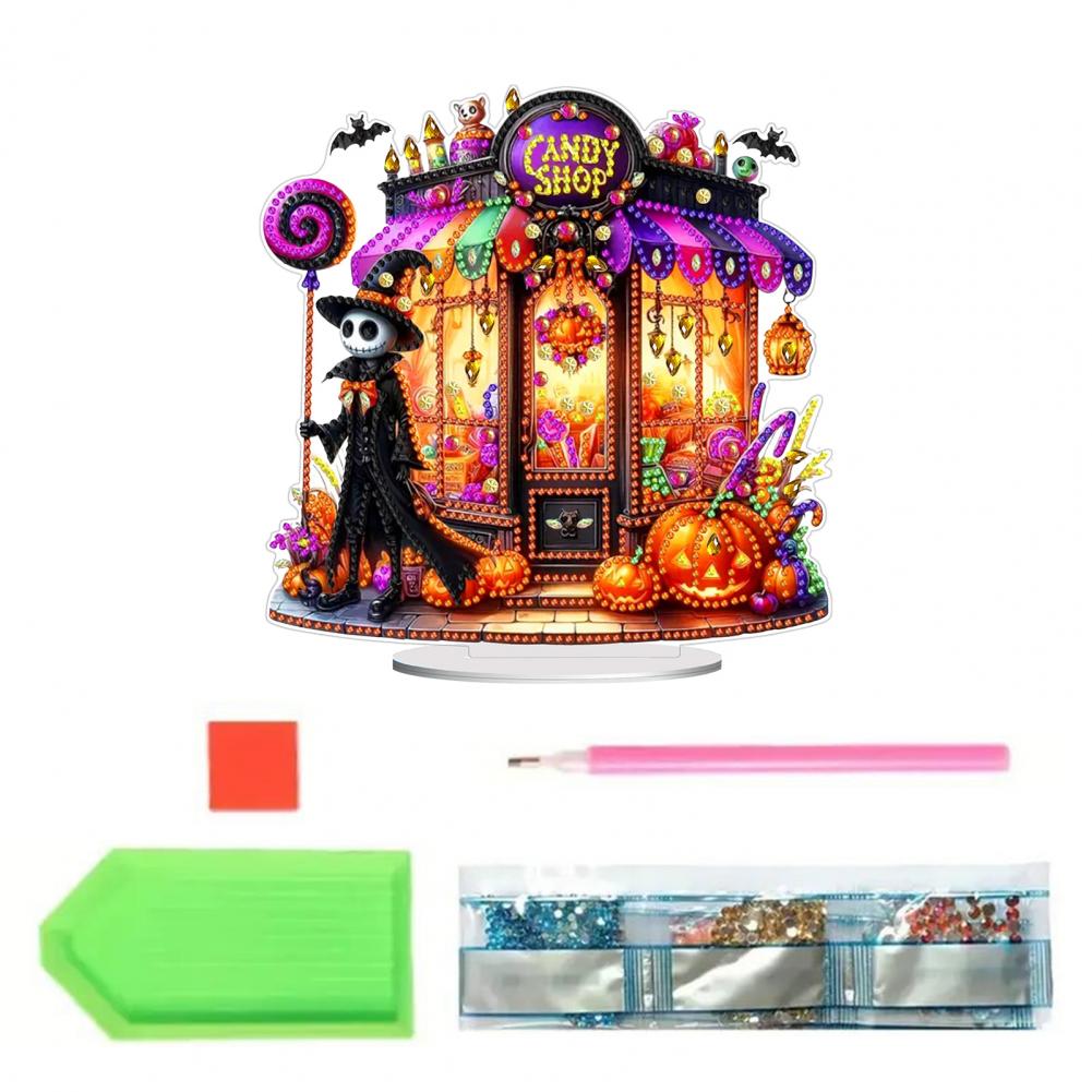 Halloween Faux Painting Kit Stress-relief Faux Painting Halloween Themed Painting Kit for Kids Diy Special Shaped for Crafting