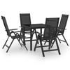 VidaXL 5-Piece Garden Dining Set Patio Dining Furniture Table and Chairs Garden Furniture Patio 3070633