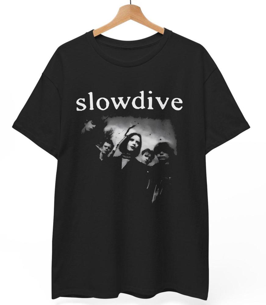 Футболка Slowdive Shoegaze: Дрим-поп Альт Инди-рок Мерч Сувлаки S-5XL Унисекс Футболка