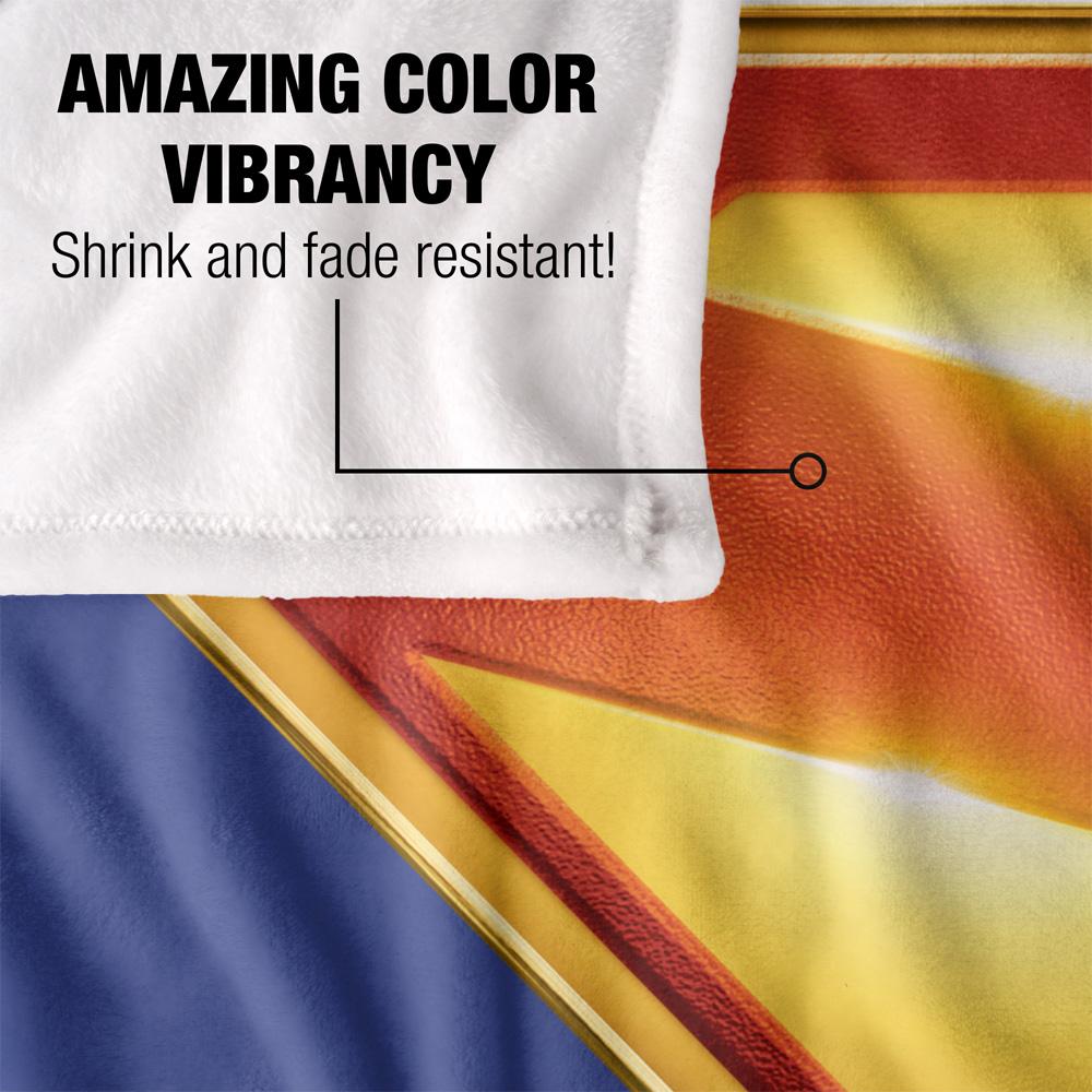 Superman Silky Colour Logo Supersoft Blanket