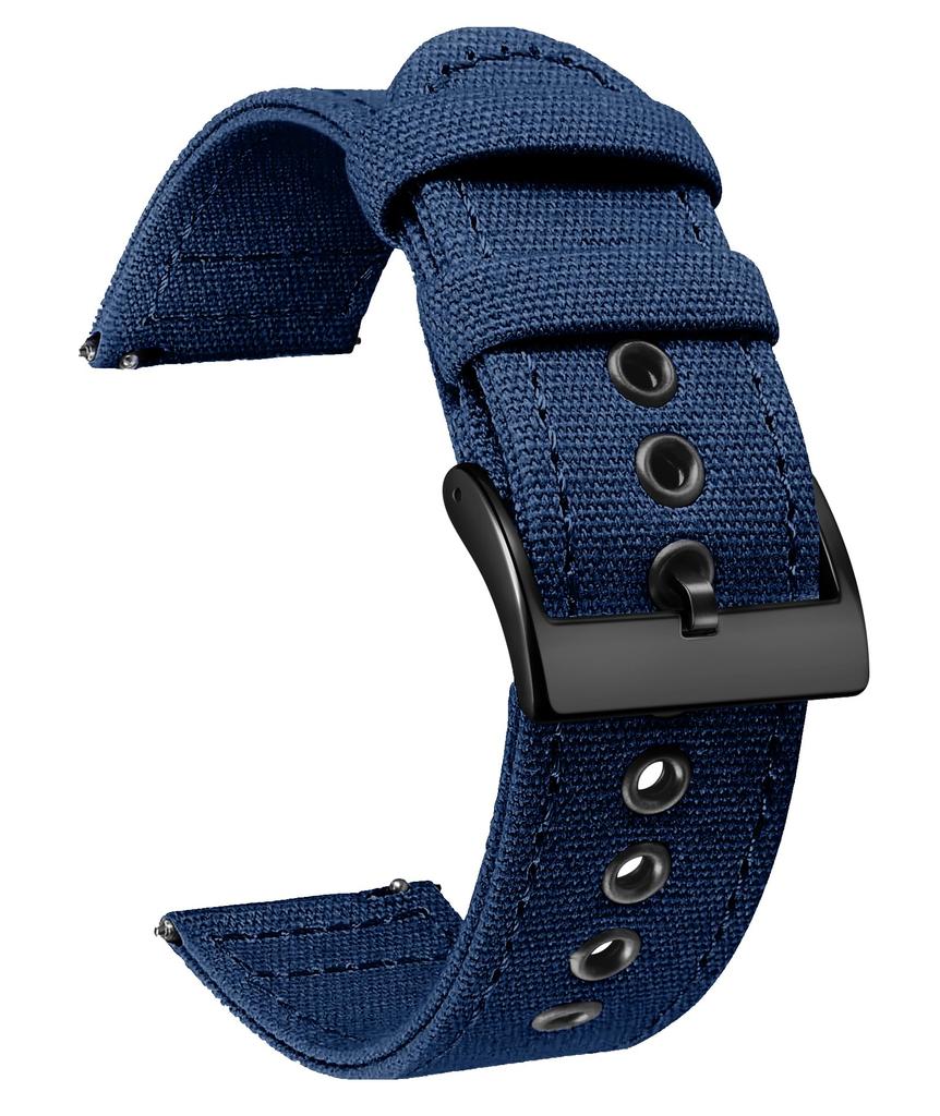 Watch Strap Canvas Quick Release Cloth Watch Band 18mm 20mm 22mm 24mm Watch Band Replacement Strap Highly Breathable Smart Watch Strap for Men and