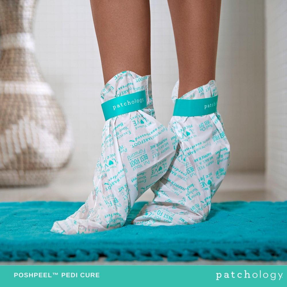 Patchology PoshPeel Pedi Cure Intensive Foot Peel Treatment Standard