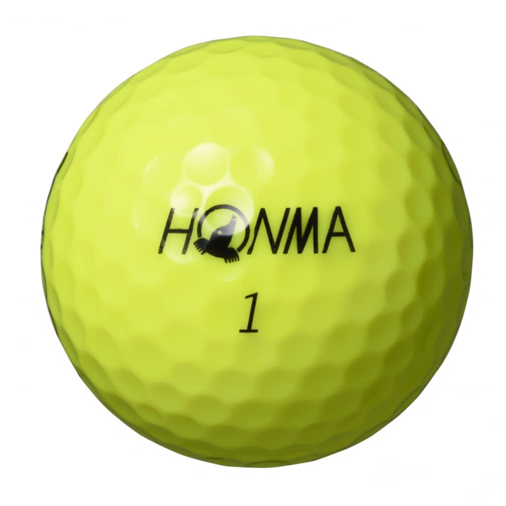 Мяч для гольфа Honma 2021 1 дюжина 12 мячей Белый Желтый 3 шт. Tour Spin Distance TOUR WORLD Honma TW-X TW-S HONMA/TW-S_2021/Желтый