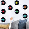 8 шт./набор Дисплеи для пластинок Поддельные наклейки для пластинок Поделки из виниловых пластинок Наклейки для виниловых пластинок ПВХ Художественное оформление Настенные музыкальные знаки Украшения