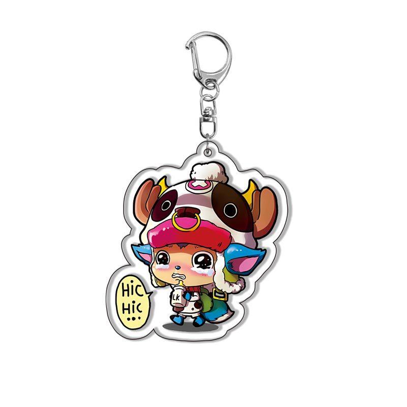 Аниме One Piece Акриловый Брелок-Подвеска Луффи Чоппер Зоро Ророноа Аксессуар для Рюкзака Высокое Качество Красивый Дизайн
