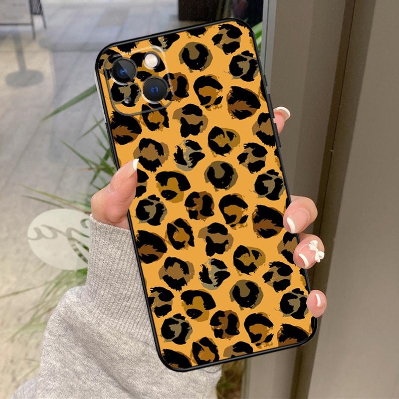 Роскошный чехол с леопардовым принтом для iPhone 17 Air 16 15 14 13 11 12 Pro Max Plus 12 13 Mini 16e 17 Pro Max Задняя крышка