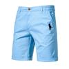 Polo Ralph Lauren Summer Pony Embroidered Cotton Solid Color Shorts for Men High Quality Casual Business Social Elastic Waist Beach Shorts