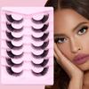 Oblique Flying Fox Eye False Eyelashes 7 Pairs Of Simulated End Of Eye Extended Eyelashes