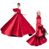 Red Lace Wedding Dresses Doll Accessories Set For 30cm Supermodel Doll/for 1/6 BJD Dolls