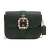 Новая кожаная сумка через плечо Gemma с вышивкой крестом, сумка-кроссбоди, маленький размер, женская, цвет амазонский зеленый CE622-QBSZG