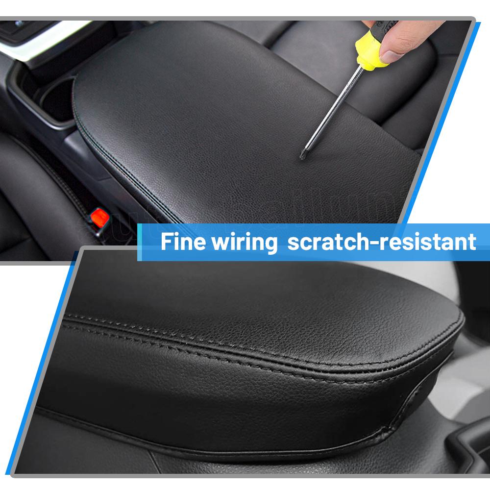 Чехол на подлокотник автомобиля, черный кожаный чехол для центральной консоли, подходит для Toyota RAV4 RAV 4 2022 2023